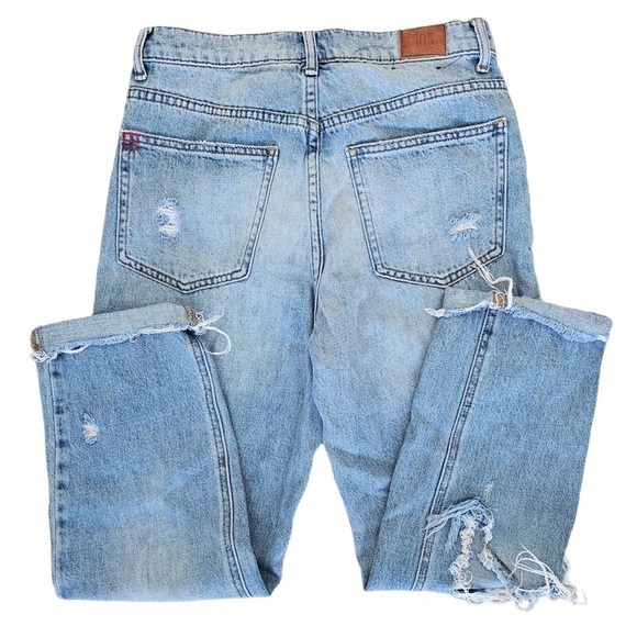 UO BDG high waist slim straight jeans light wash distressed size 27 - Picture 11 of 14